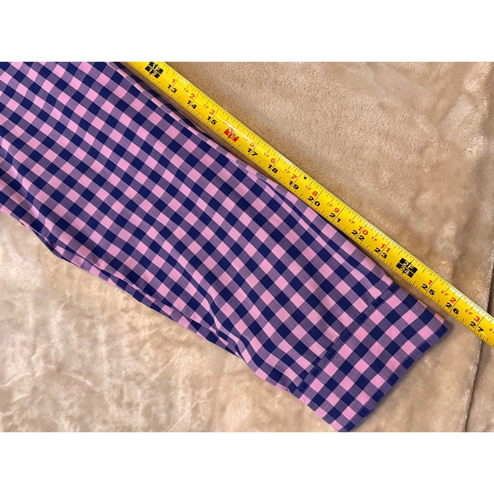 J Crew Mens Light Weight Plaid Button Down Shirt EUC X Large Pink Navy - Picture 6 of 7